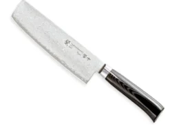 Couteau nakiri japonais Tamahagane Kyoto lame 18cm acier damas VG5