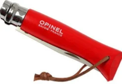 Couteau Opinel Baroudeur n°08 lame 8,5cm manche rouge