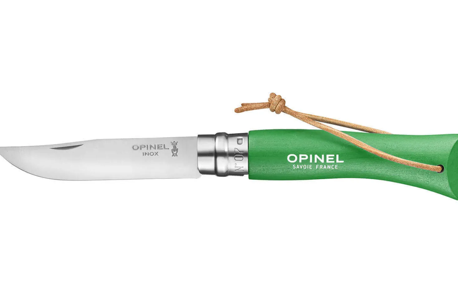 Couteau Opinel N°07 Baroudeur lame 8cm manche vert prairie