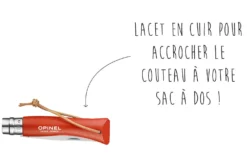 Couteau Opinel N°07 Baroudeur lame 8cm manche orange