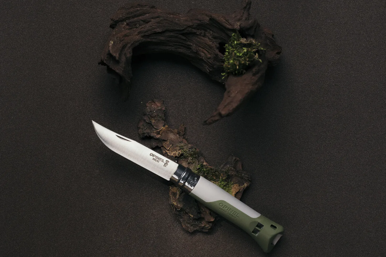 Couteau Opinel N°08 Horizon kaki