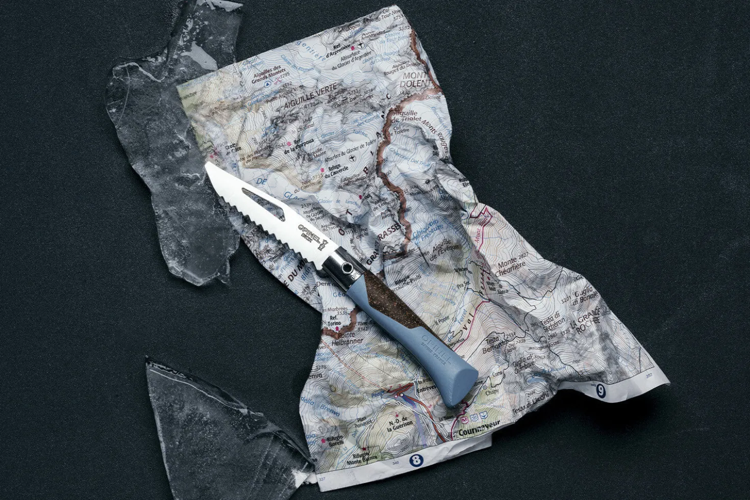 Couteau Opinel Néo7 Alpine bleu glacier