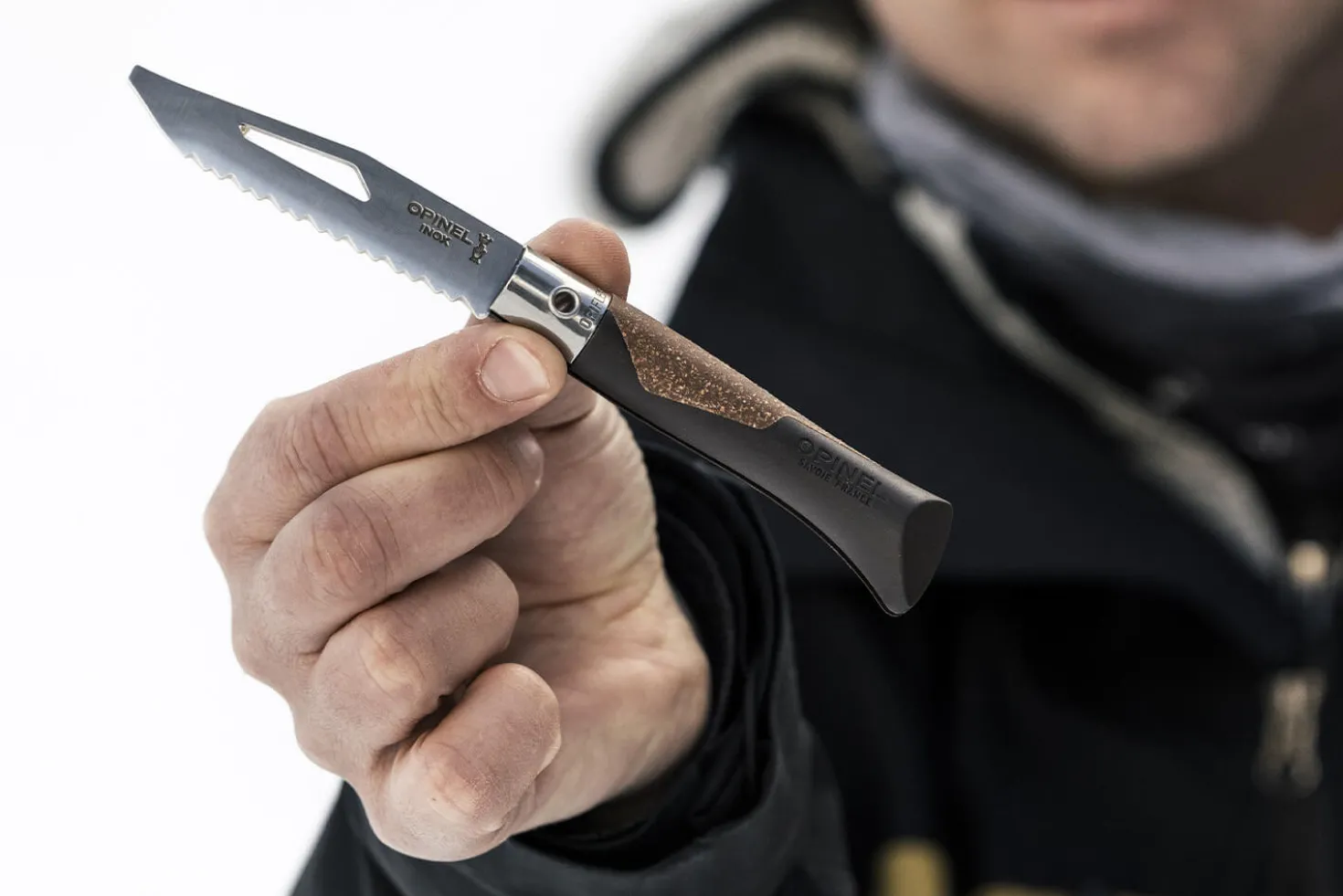Couteau Opinel Néo7 Alpine brun noir