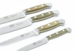 Couteau à pain Güde Alpha Chêne 21cm en acier forgé