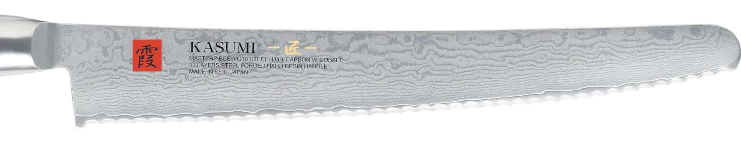 Couteau à pain japonais Kasumi Masterpiece damas haut de gamme 25cm