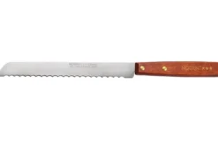 Couteau à pain Nogent Classic 19cm manche en bois de charme coloris merisier