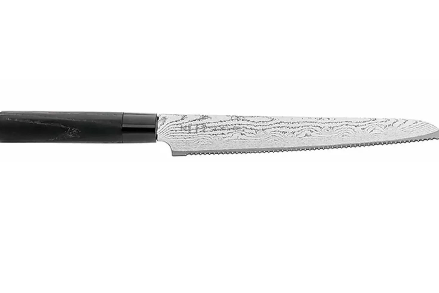 Couteau à pain Tojiro Shippu Black Damas lame 24cm