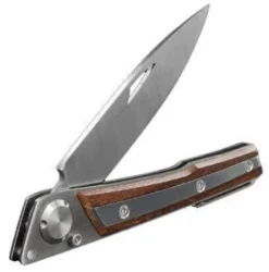 Couteau pliant Actilam S4 lame forgée manche acier/bois ipé 11cm