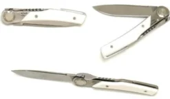 Couteau pliant Actilam T3 lame forgée manche corian blanc 11cm