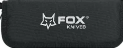 Couteau pliant Ansø FOX Fx-302 G10 manche noir 12cm ondulé + étui