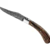 Couteau pliant artisanal Capuchadou damas 120 couches manche bocote 12cm