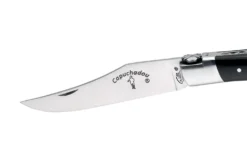 Couteau pliant artisanal Capuchadou acier sandvik manche bois d'ébène 12cm