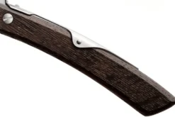 Couteau pliant artisanal Windmühlenmesser Ibex 100 manche en chêne fumé 14cm