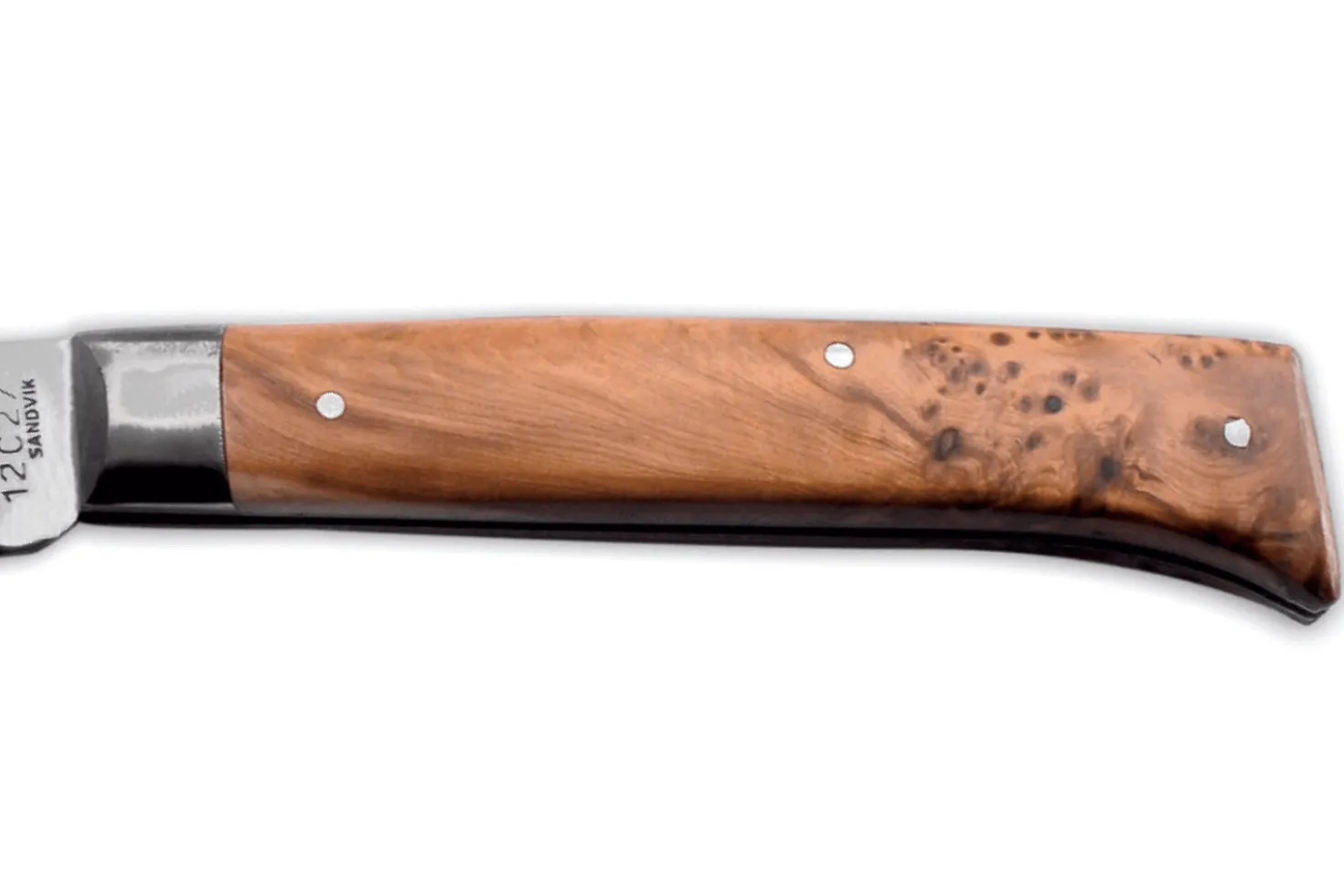 Couteau pliant AU SABOT L'Alpin acier Sandvik manche en genévrier 10cm