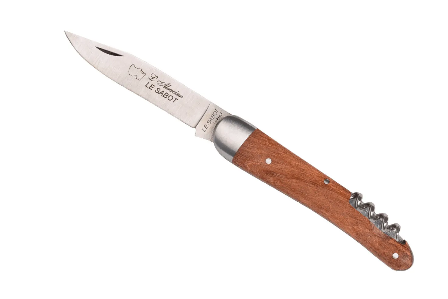 Couteau pliant Au Sabot L'Alsacien manche kotibé tire-bouchon 10cm