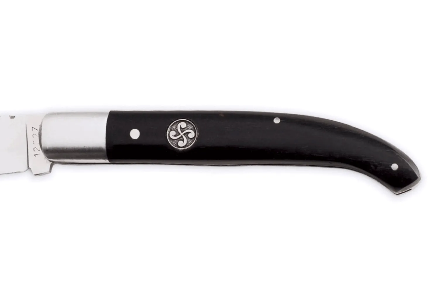 Couteau pliant Au Sabot Le Basque acier Sandvik manche ébène 11cm
