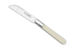 Couteau pliant AU SABOT Le Langres acier carbone manche rhodoid façon ivoire 9cm