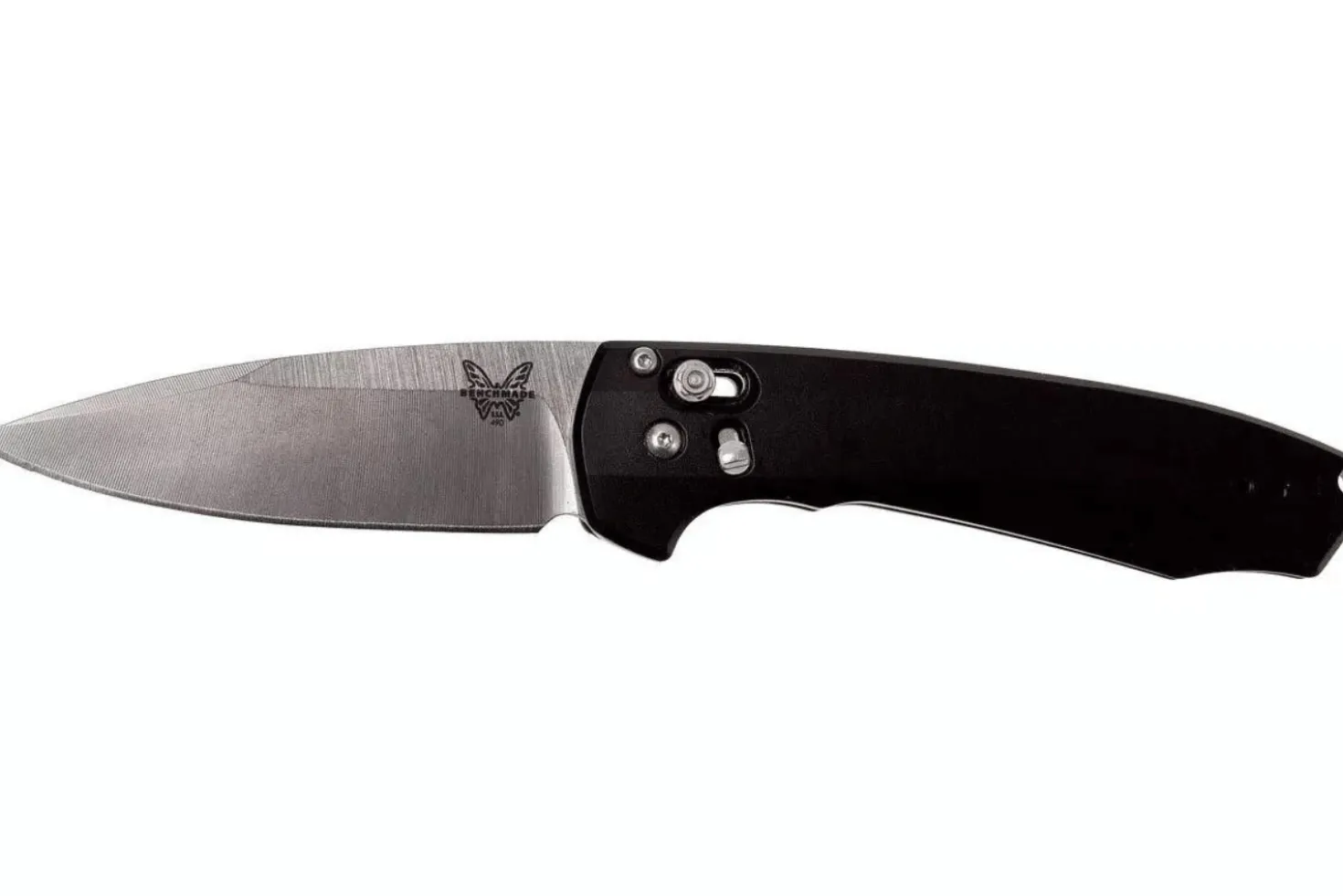 Couteau pliant Benchmade Arcane 490 manche aluminium noir 11cm