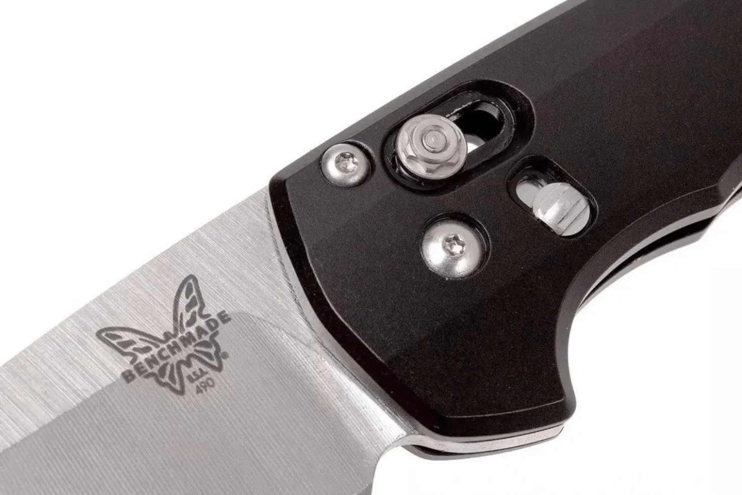 Couteau pliant Benchmade Arcane 490 manche aluminium noir 11cm