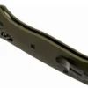 Couteau pliant Benchmade Bailout 537SGY-1 lame semi-dentée manche aluminium anodisé vert 11cm avec brise-vitre