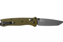Couteau pliant Benchmade Bailout 537GY-1 manche aluminium anodisé vert 12cm avec brise-vitre