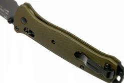 Couteau pliant Benchmade Bailout 537GY-1 manche aluminium anodisé vert 12cm avec brise-vitre