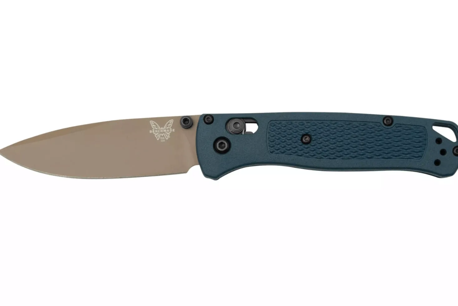 Couteau pliant Benchmade Bugout Crater Blue 535FE-05 manche Grivory bleu 10,7cm