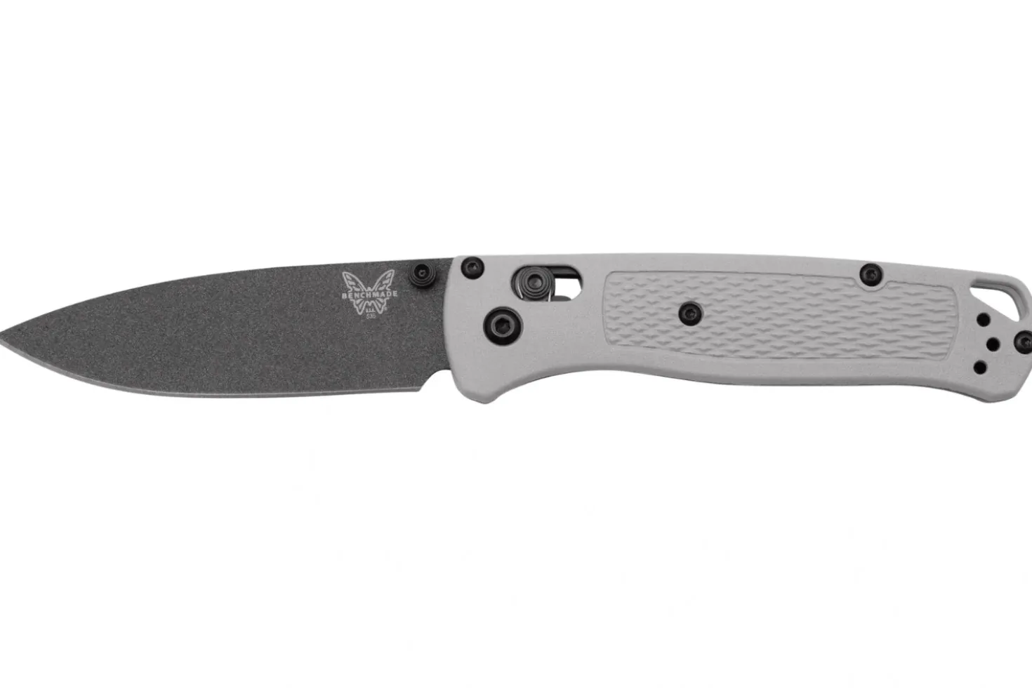 Couteau pliant Benchmade Bugout Storm Gray 535BK-08 manche Grivory gris 10,7cm