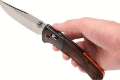 Couteau pliant Benchmade Crooked River 15080-2 manche bois 13,5cm