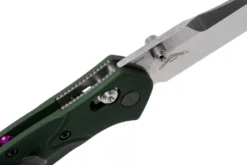 Couteau pliant Benchmade Mini Osborne 945 lame tanto manche aluminium anodisé vert 9cm
