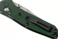 Couteau pliant Benchmade Mini Osborne 945 lame tanto manche aluminium anodisé vert 9cm