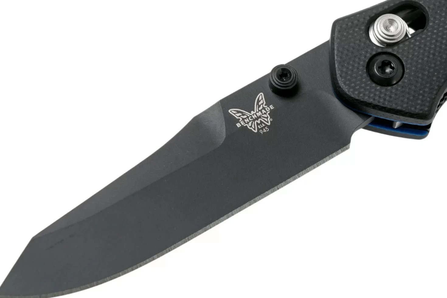 Couteau pliant Benchmade Mini Osborne 945BK-1 lame noire tanto manche G10 noir 9,8cm