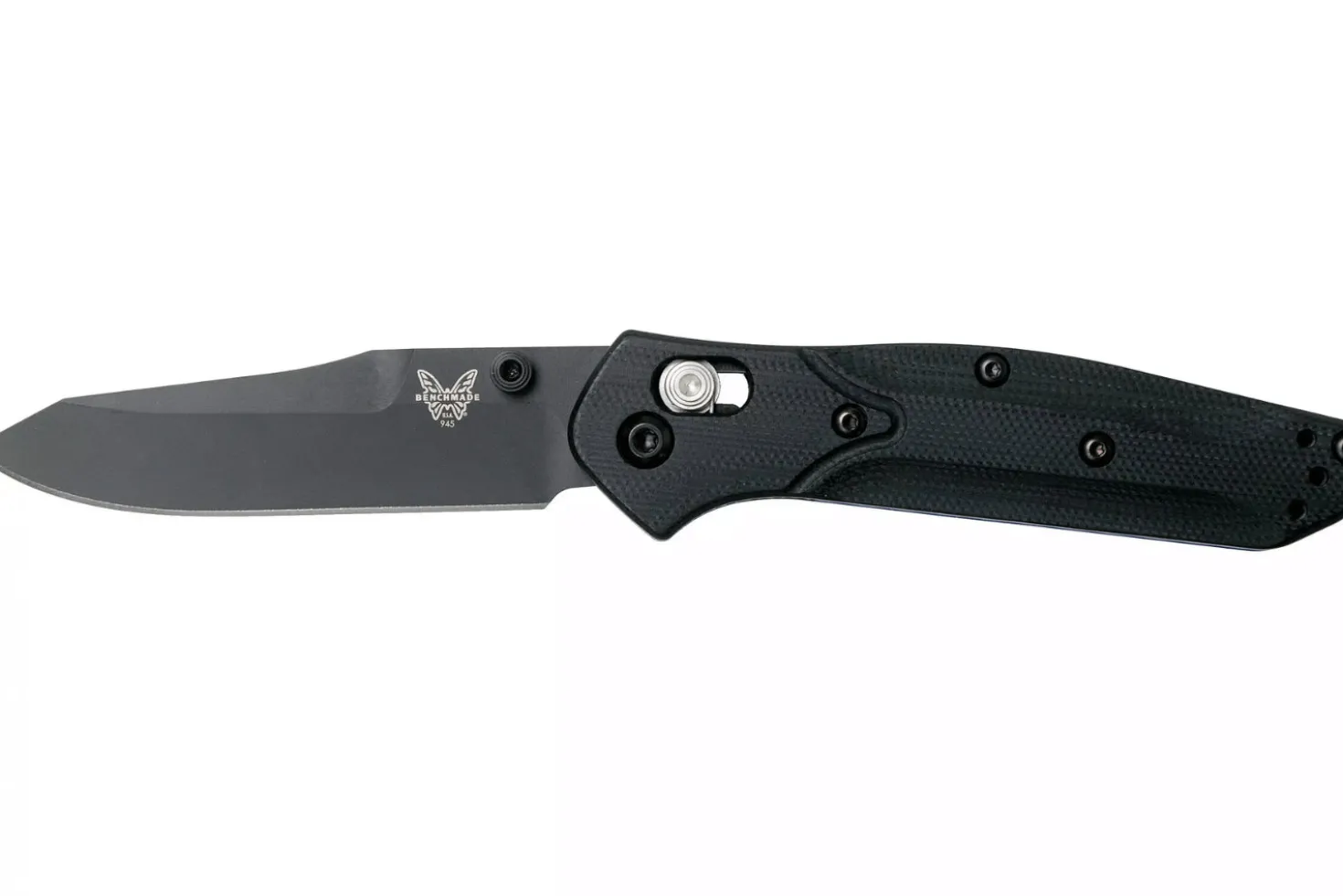 Couteau pliant Benchmade Mini Osborne 945BK-1 lame noire tanto manche G10 noir 9,8cm