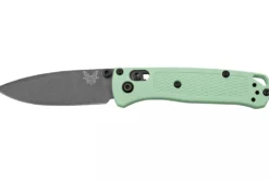 Couteau pliant Benchmade Mini Bugout Sea Foam 533GY-06 lame noire manche Grivory vert 9,4cm