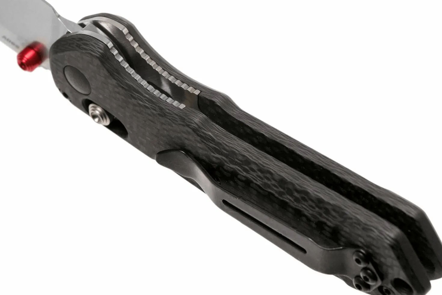 Couteau pliant Benchmade Mini Freek 565-1 manche fibre de carbone noir 10cm avec clip