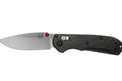 Couteau pliant Benchmade Mini Freek 565-1 manche fibre de carbone noir 10cm avec clip