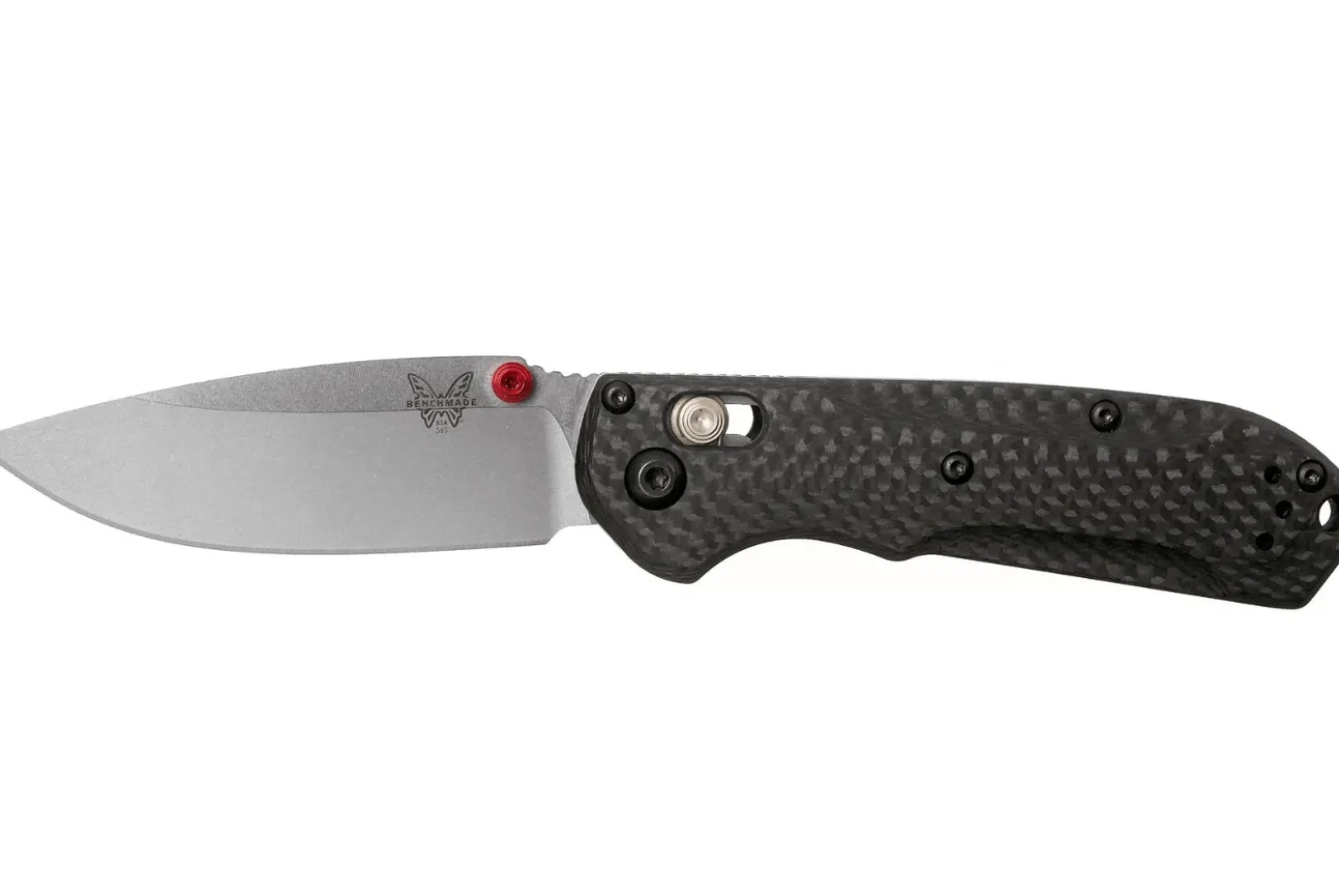 Couteau pliant Benchmade Mini Freek 565-1 manche fibre de carbone noir 10cm avec clip