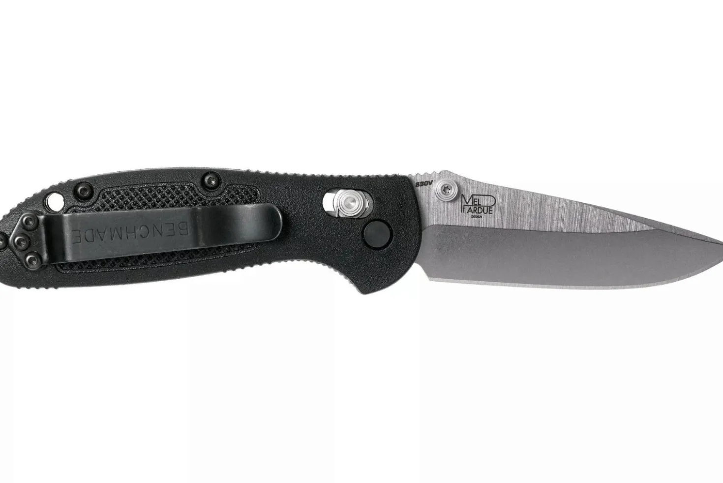 Couteau pliant Benchmade Mini Griptilian 556 manche Grivory noir 9,9cm