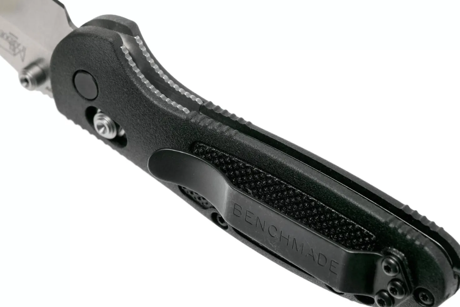 Couteau pliant Benchmade Mini Griptilian 556 manche Grivory noir 9,9cm