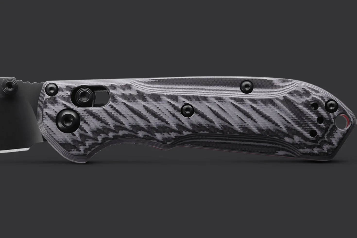 Couteau pliant Benchmade Mini Freek 565BK-02 lame noire manche G10 multicolore 10,3cm
