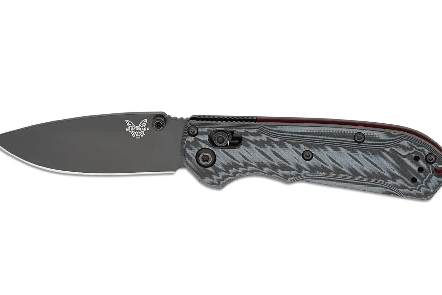 Couteau pliant Benchmade Mini Freek 565BK-02 lame noire manche G10 multicolore 10,3cm