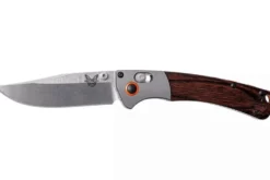 Couteau pliant Benchmade Mini Crooked River 15085-2 manche bois stabilisé 11cm
