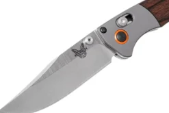 Couteau pliant Benchmade Mini Crooked River 15085-2 manche bois stabilisé 11cm