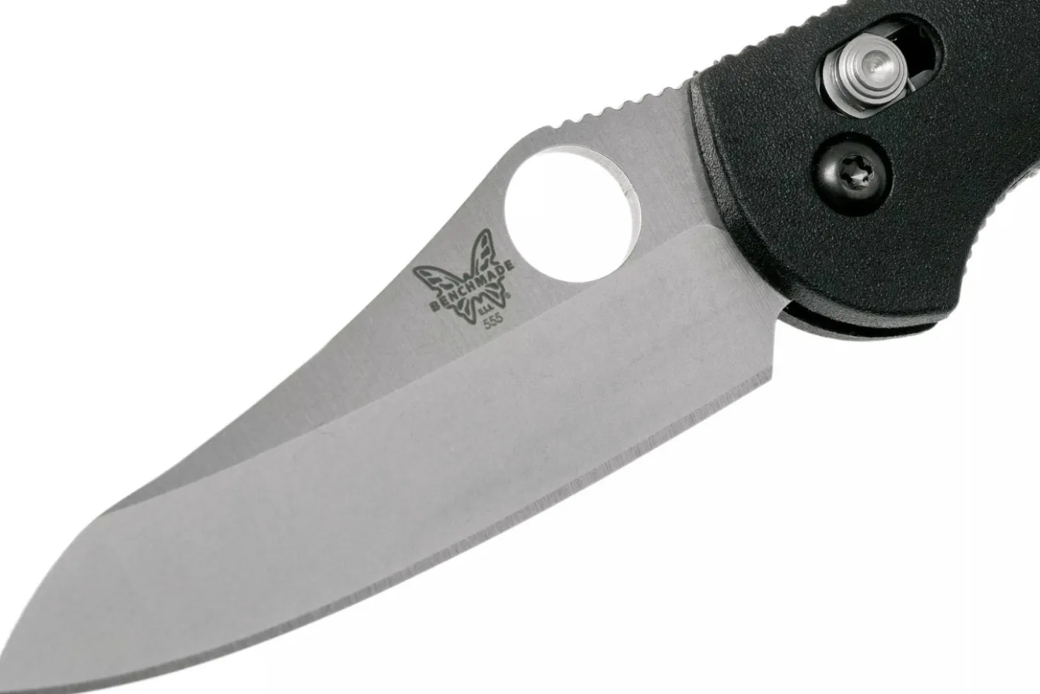 Couteau pliant Benchmade Mini Griptilian 555-S30V manche nylon renforcé de verre noir 9,8cm