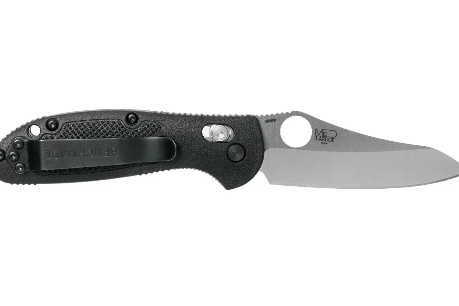 Couteau pliant Benchmade Mini Griptilian 555-S30V manche nylon renforcé de verre noir 9,8cm