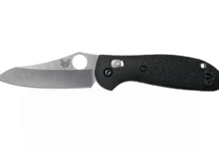Couteau pliant Benchmade Mini Griptilian 555-S30V manche nylon renforcé de verre noir 9,8cm