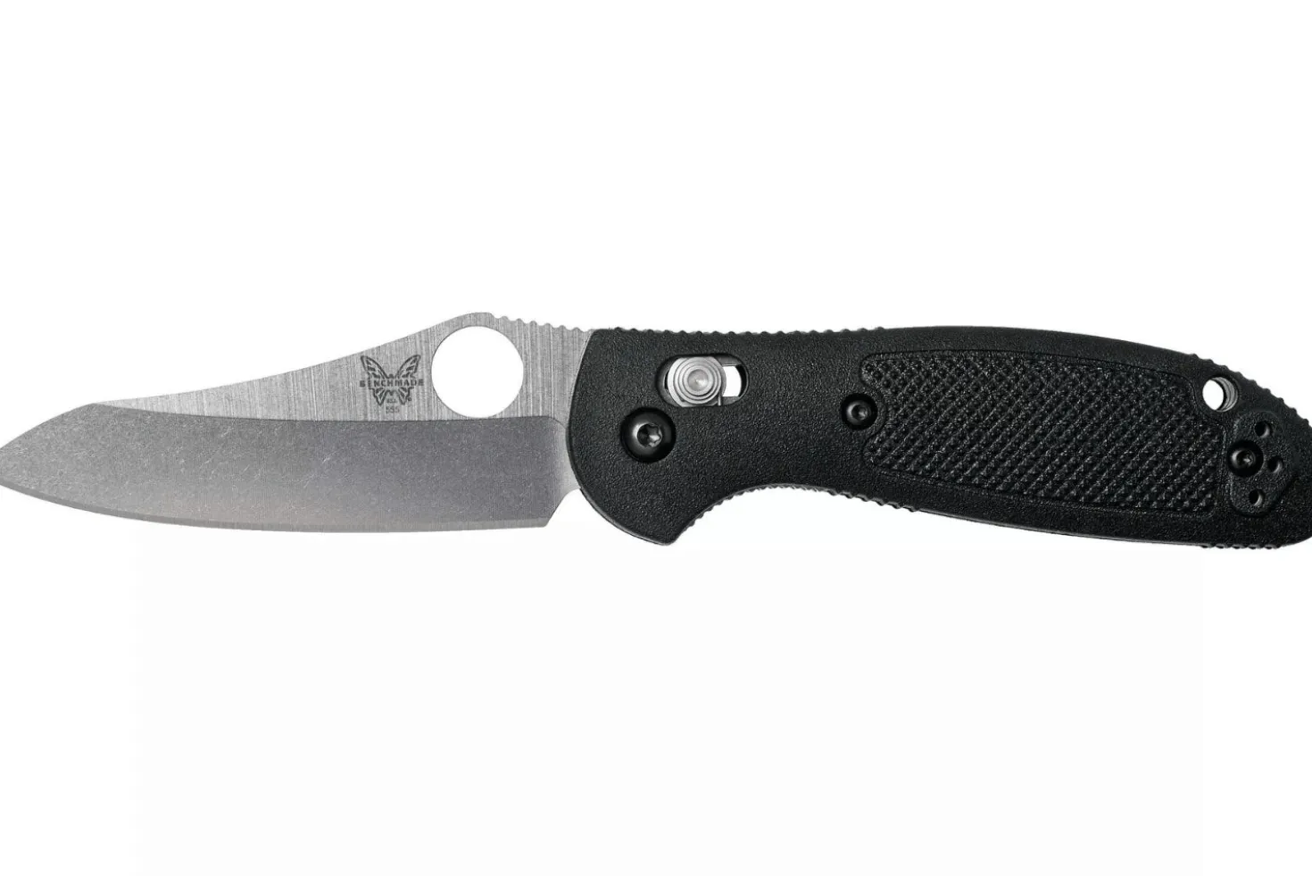 Couteau pliant Benchmade Mini Griptilian 555-S30V manche nylon renforcé de verre noir 9,8cm