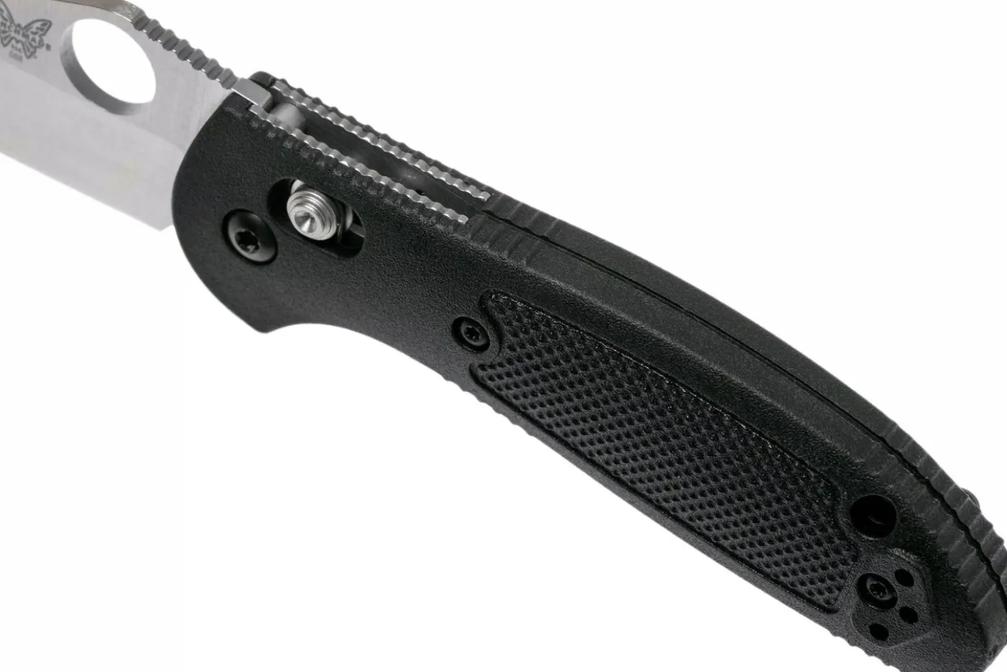 Couteau pliant Benchmade Mini Griptilian 555-S30V manche nylon renforcé de verre noir 9,8cm