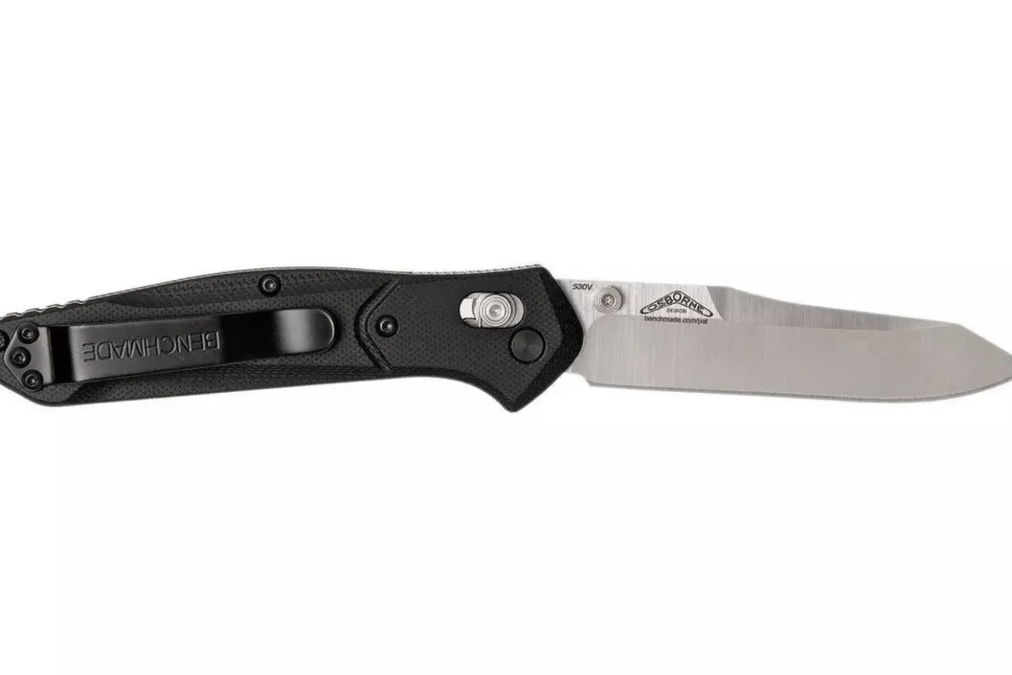 Couteau pliant Benchmade Osborne 940-2 lame tanto manche G10 noir 11cm
