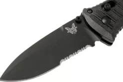 Couteau pliant Benchmade Presidio II 570SBK-1 lame noire semi-dentée 9,5cm avec clip de poche